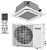 Кассетный кондиционер General Climate GC-4C24HRF / GU-U24HF